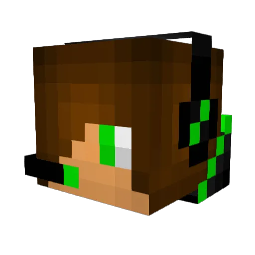 Caleb_oh_ya Minecraft avatar head, 3D render