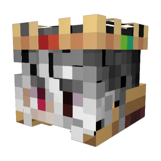 Calebshadow1 Minecraft avatar head, 3D render