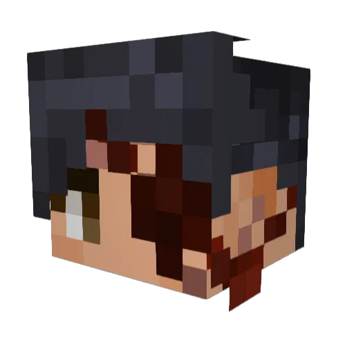 Calebthetrainer Minecraft avatar head, 3D render