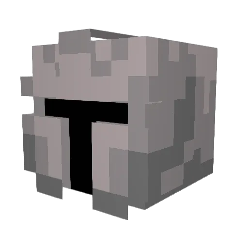 Caleck Minecraft avatar head, 3D render