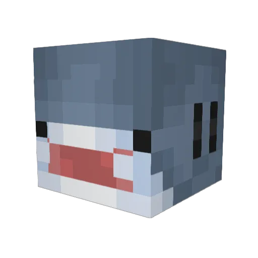 Caledex Minecraft avatar head, 3D render
