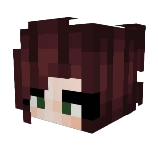 Caleigh669 Minecraft avatar head, 3D render