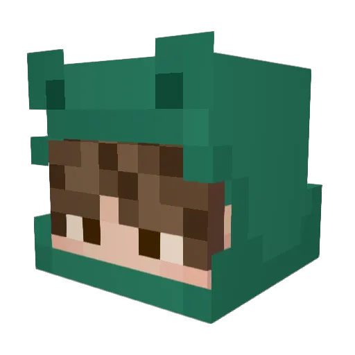 Calendulaz Minecraft avatar head, 3D render