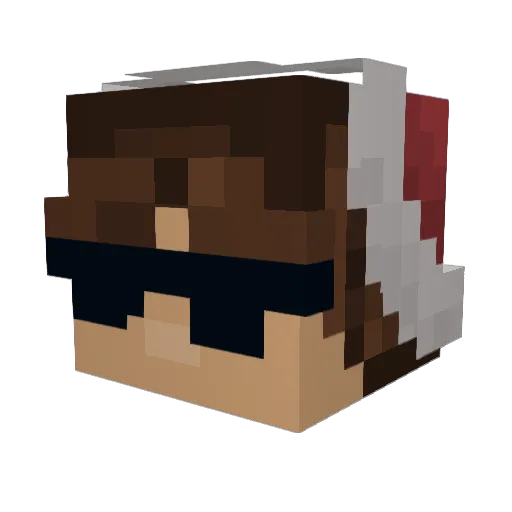 Calenmir_ Minecraft avatar head, 3D render