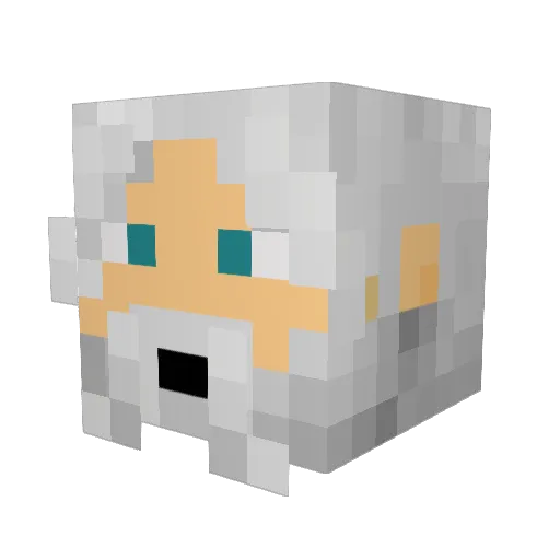 Calenthir Minecraft avatar head, 3D render