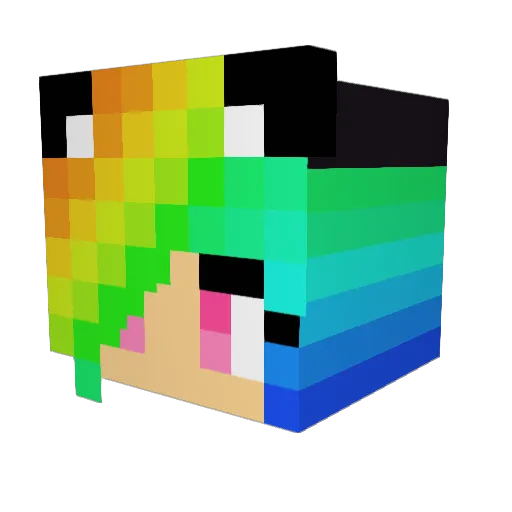 Calf88 Minecraft avatar head, 3D render