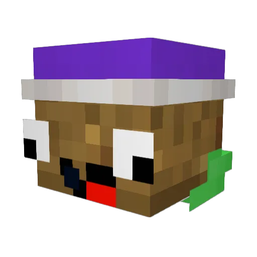 CaliBrickBoy Minecraft avatar head, 3D render