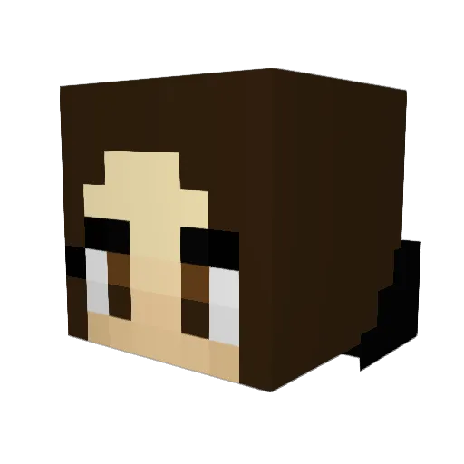 Cali_Mero Minecraft avatar head, 3D render