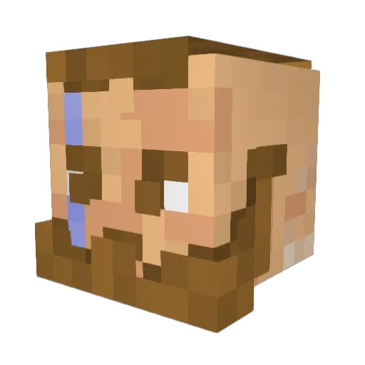 Cali_Stein Minecraft avatar head, 3D render