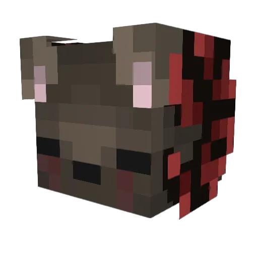 Caliar Minecraft avatar head, 3D render