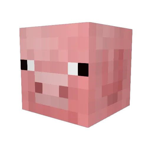 Calibour Minecraft avatar head, 3D render