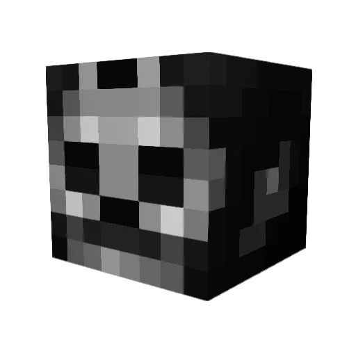 Calibrito_ Minecraft avatar head, 3D render