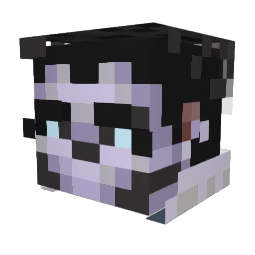 CaliburofSouls Minecraft avatar head, 3D render