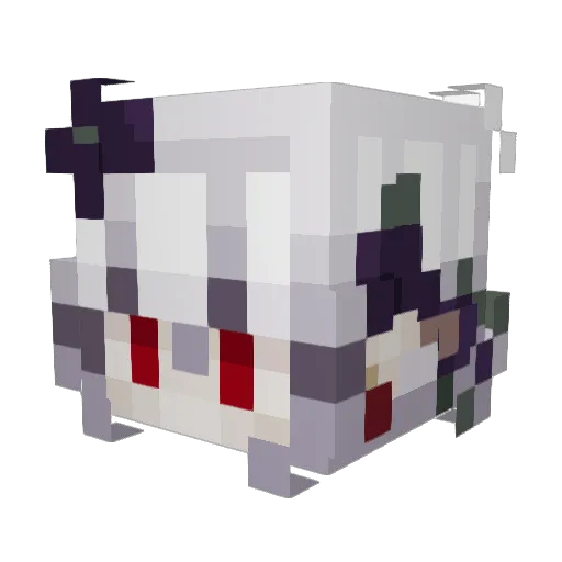 Calico229 Minecraft avatar head, 3D render