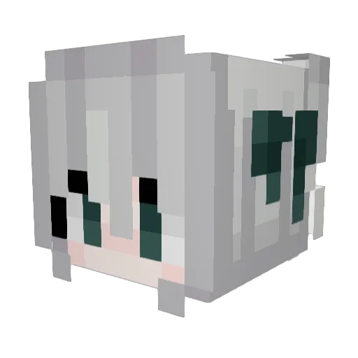 Calico233_ Minecraft avatar head, 3D render
