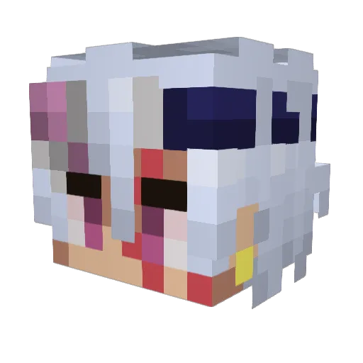 CalicoJak Minecraft avatar head, 3D render