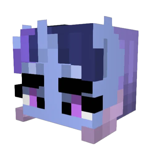 Calico_Kara Minecraft avatar head, 3D render
