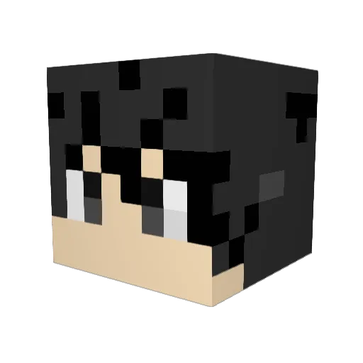 Caligowen Minecraft avatar head, 3D render