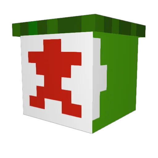 Caliisagoat Minecraft avatar head, 3D render