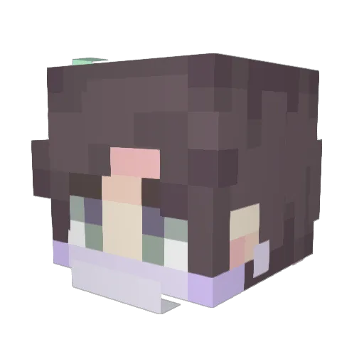 Calineczka219 Minecraft avatar head, 3D render