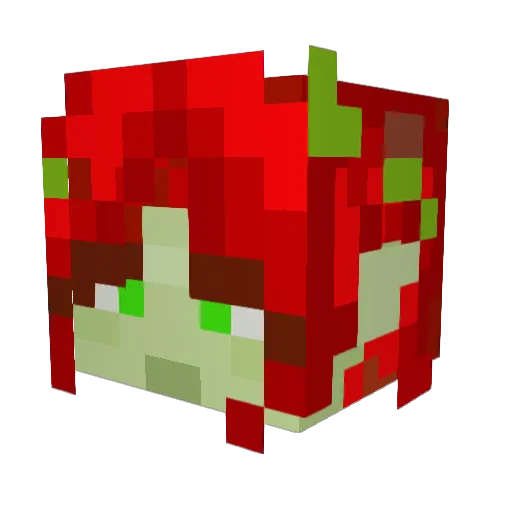 Calioz Minecraft avatar head, 3D render