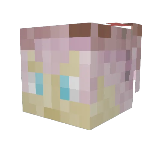 Cality_UwU Minecraft avatar head, 3D render