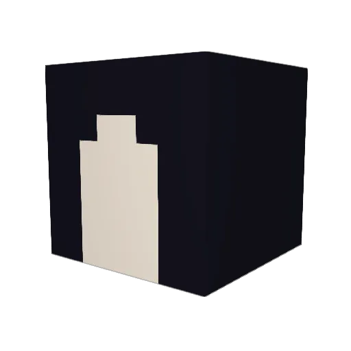 CalkNball Minecraft avatar head, 3D render