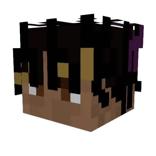 Call12Ja Minecraft avatar head, 3D render