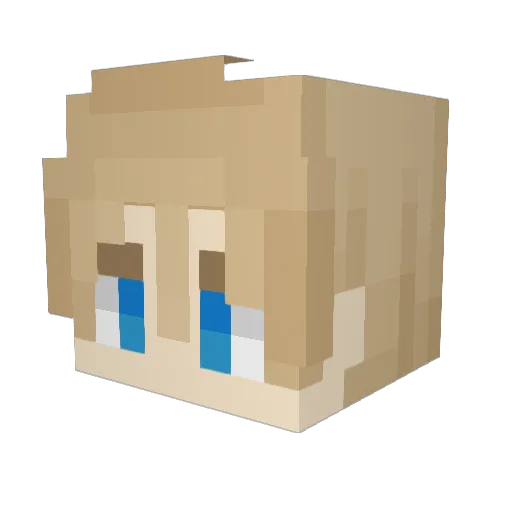 CallBaytte Minecraft avatar head, 3D render