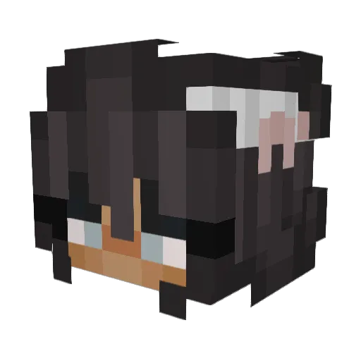 CallHerDaddy Minecraft avatar head, 3D render