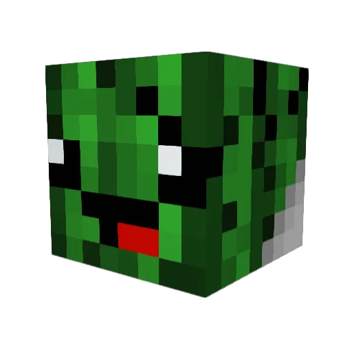 CallMeAmazing22 Minecraft avatar head, 3D render