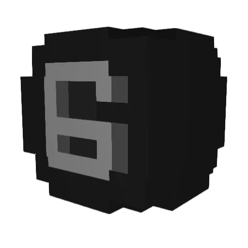CallMeBabyBoo Minecraft avatar head, 3D render