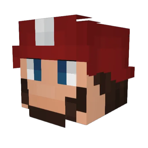 CallMeBaraa_ Minecraft avatar head, 3D render