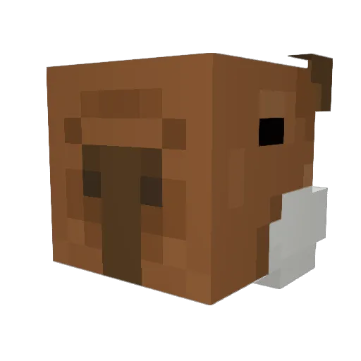 CallMeBiggums Minecraft avatar head, 3D render