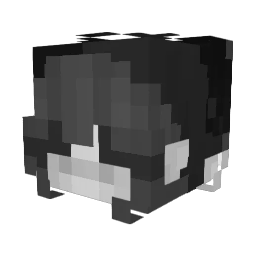 CallMeBlulol Minecraft avatar head, 3D render