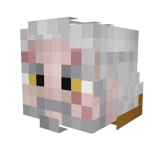 CallMeBootz Minecraft avatar head, 3D render