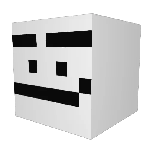 CallMeCarson Minecraft avatar head, 3D render