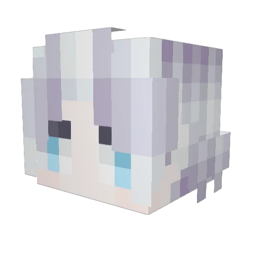 CallMeCloud_ Minecraft avatar head, 3D render