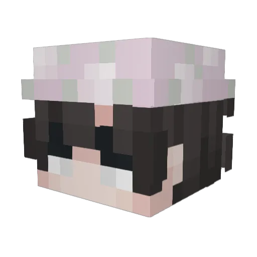 CallMeCls Minecraft avatar head, 3D render