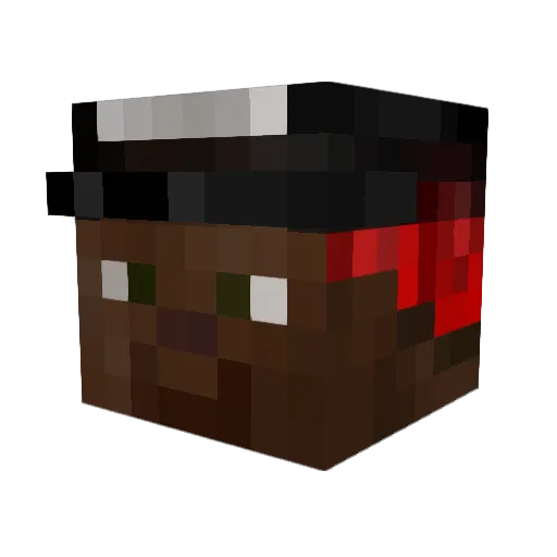 CallMeDadddy Minecraft avatar head, 3D render