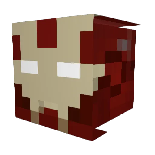 CallMeDioS Minecraft avatar head, 3D render