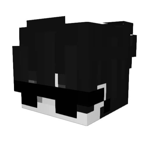 CallMeDqrkneZz Minecraft avatar head, 3D render