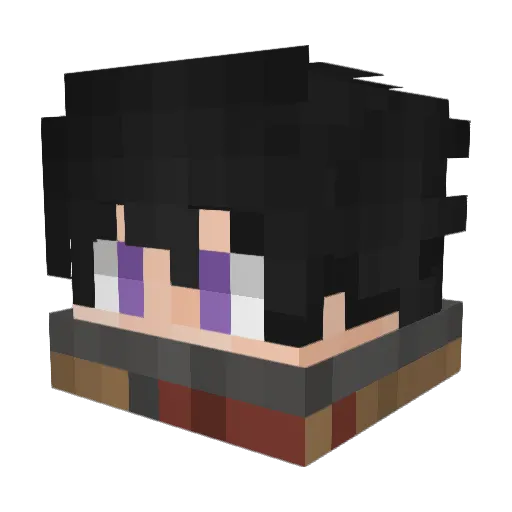 CallMeEyeMagic Minecraft avatar head, 3D render