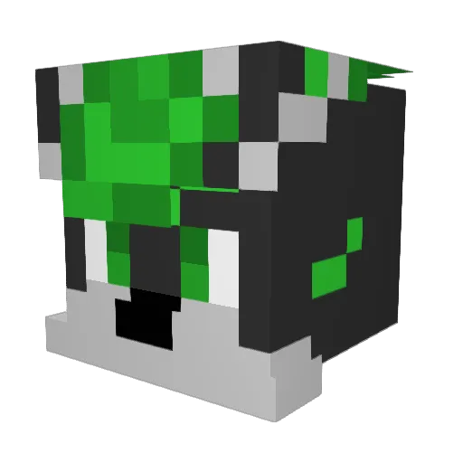 CallMeEzra Minecraft avatar head, 3D render