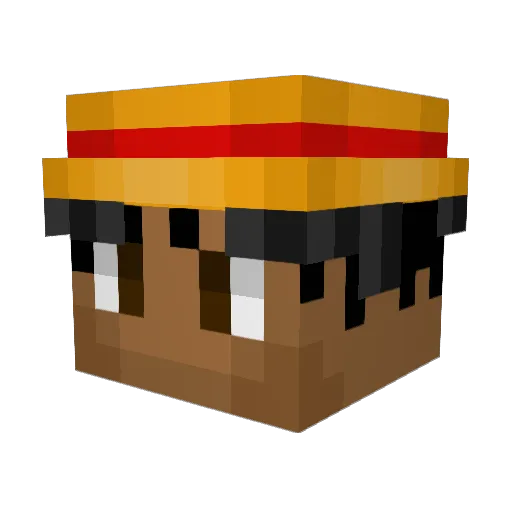 CallMeJay18 Minecraft avatar head, 3D render