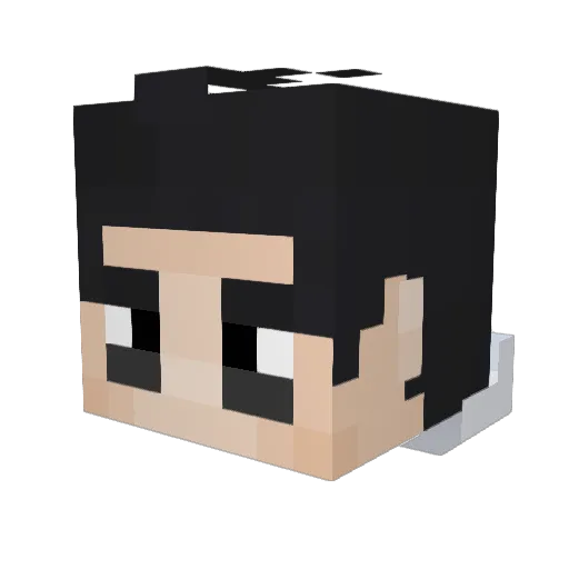 CallMeKage Minecraft avatar head, 3D render
