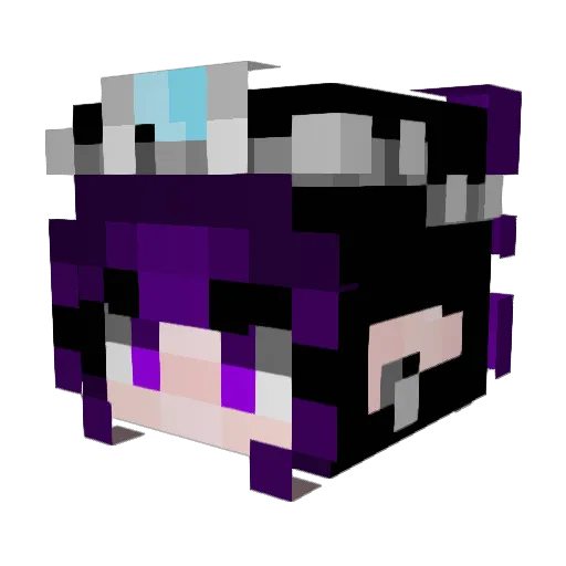 CallMeKomloMommY Minecraft avatar head, 3D render