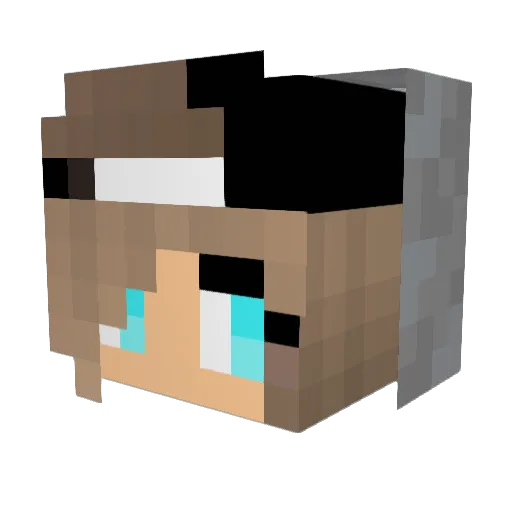 CallMeM0mmy Minecraft avatar head, 3D render