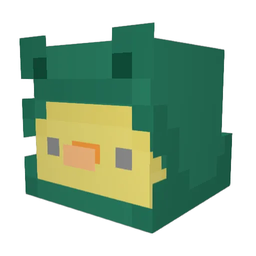 CallMeMummyy Minecraft avatar head, 3D render