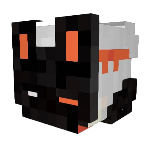CallMePala Minecraft avatar head, 3D render